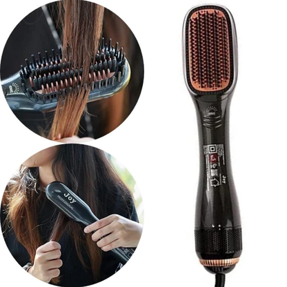 JOY Professional 2-in-1 Hair Styling Brush Dryer & Straightener