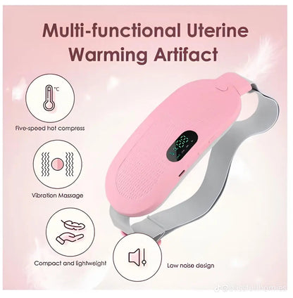 Portable Menstrual Heating Belt | Heat & Vibration Pain Relief|حزام تدفئة محمول للدورة الشهرية | تسخين واهتزاز لتخفيف الألم